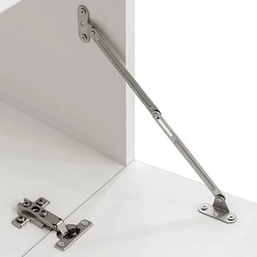 Armário TV de parede expositor com LED alto brilho, preto, 4 pcs
