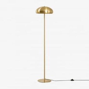 Lâmpada De Pé Em Ferro Hilma Dourado - Sklum