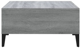 Mesa de centro 60x60x30 cm derivados de madeira cinzento sonoma