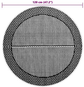 Tapete de exterior Ø120 cm ARAKIL PP cinzento