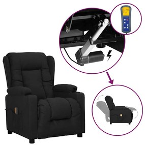 Poltrona de massagens elevatória tecido preto