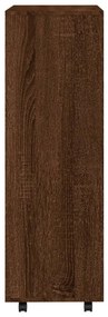 Roupeiro 80x40x110 cm derivados de madeira carvalho castanho