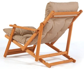 Conjunto de Mesa e Cadeiras de Jardim My007 – Castanho Natural – Mesa