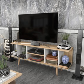 Móvel para TV Akya – Branco Safira – 160 cm x 35 cm x 38,6 cm