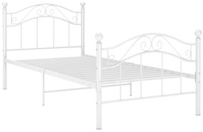 Estrutura de cama metal 90x200 cm branco