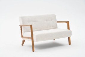 Sofá de 2 Lugares Kemer – Creme – 114 cm x 80 cm x 85 cm