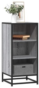 Aparador 35,5x35x76 cm deriv. de madeira/metal cinzento sonoma