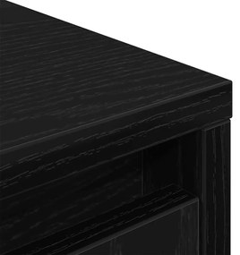 Aparador alto 29,5x34x119,5cm deriv. madeira carvalho preto