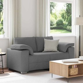 vidaXL Sofá Loveseat Cinza Escuro, 120 cm Tecido