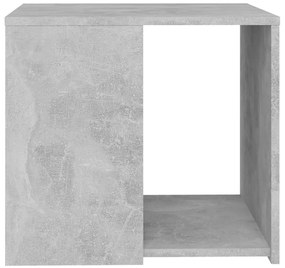 Mesa de apoio 50x50x45 cm derivados de madeira cinzento cimento