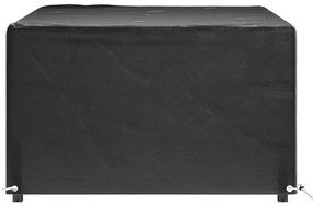 Capas p/ mobília de jardim 2pcs 8 ilhós 180x135x80cm retangular