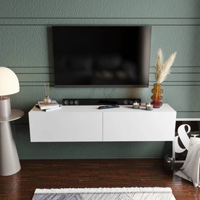Móvel TV Stand Poling – Branco – 159,7 x 36,8 x 34,1 cm