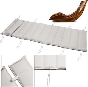 Almofada para espreguiçadeira (NÃO INCLUÍDA) 177 x 58 x 7 cm Creme