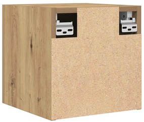 Móvel de TV de parede 2 pcs 30,5x30x30 cm carvalho artisiano