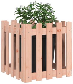 Vaso jardim c/ design cerca 50x50x50 cm madeira douglas maciça