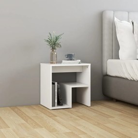 Mesa de cabeceira 40x30x40 cm derivados de madeira branco