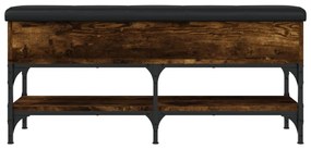 Banco sapateira 102x32x45 cm derivados madeira carvalho fumado