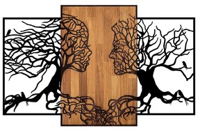 Acessório Decorativo de Parede Tree Love – Preto e Noz – 125 x 3 x 79