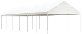 Tenda de Eventos com telhado 13,38x4,08x3,22 m polietileno branco