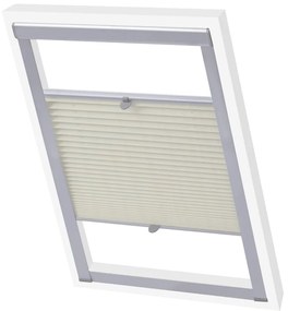 vidaXL Persiana plissada creme SK06
