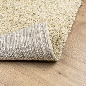 Tapete shaggy de pelo alto PAMPLONA 200x200 cm dourado