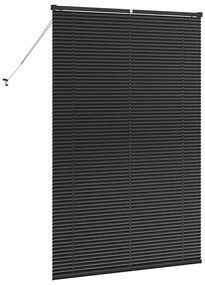 Persiana de Janela com cortinas Outros Manual Preto 120 x 175 cm Alumí