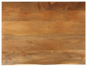Tampo de mesa c/ borda viva 100x80x2,5 cm mangueira maciça