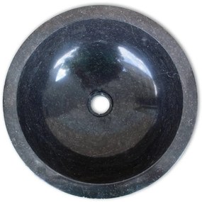 Lavatório em mármore 40 cm preto