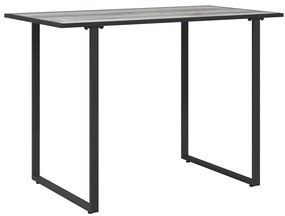 Mesa de Jardim Cinza 100x55x70 cm DPC e Aço