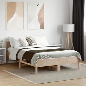 Cama sem colchão 120x190 cm madeira de pinho maciça