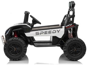 Jipe elétrico para crianças T-REX Ride 4x4, 2 Lugares, 24V, leitor MP3, bateria de lítio, Rodas EVA, controlo remoto, luzes LED Branco