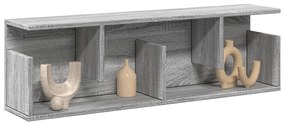 vidaXL Armário de parede 100x20x30 cm deriv. madeira cinzento sonoma