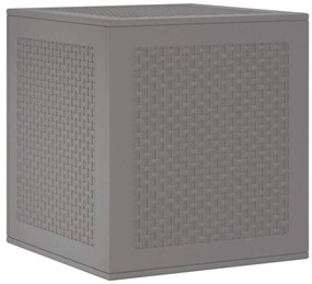 Caixa de Armazenamento para Jardim Cinzento-Claro 55x53x57 cm PP