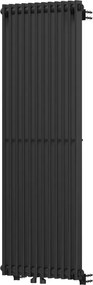 Mexen Kansas radiador decorativo 1200 x 420 mm, 842 W, preto - W204-1200-420-00-70