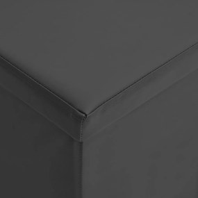 Banco de arrumação dobrável PVC cinzento