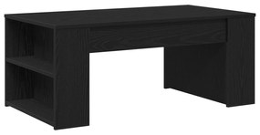 Mesa de Centro Carvalho Preto 102x55x42 cm Madeira Engenheirada