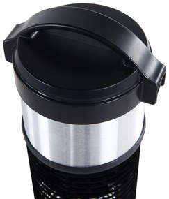 Aquecedor de exterior elétrico 800 Watt em alumínio e preto VEZUVIO Beliani