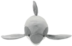 Golfinho de peluche cinzento