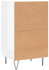 Aparadores 2 pcs 40x35x70 cm deriv. de madeira branco brilhante