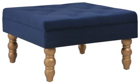 Banco 60x60x36 cm veludo azul-marinho