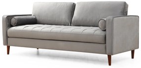 **** Sofá de 3 Lugares Rome – Cinzento Claro – 215x90x70 cm

**