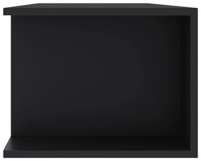 Móvel de TV com luzes LED 135x39x30 cm preto
