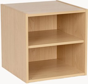 Estante de parede modular com aspeto de madeira Composite