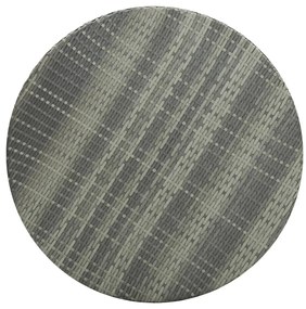 Mesa de jardim 75,5x106 cm vime PE cinzento