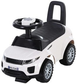 HOMCOM Carro andador para bebé sem Pedais com Alto-falante 60x38x42cm branco