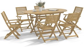 Cadeiras jardim dobráveis 8 pcs 54,5x61,5x86,5 cm acácia maciça