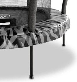 Trampolim Tiggy Junior com rede de segurança ø140 cm - preto/cinza