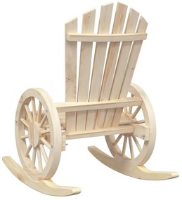 Cadeiras de baloiço Adirondack 2 pcs madeira de abeto maciça