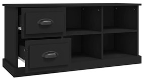 Móvel de TV 102x35,5x47,5 cm derivados de madeira preto