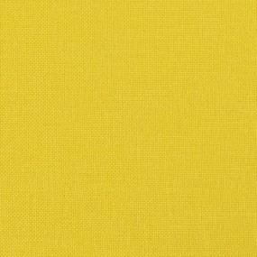 Poltrona reclinável tecido amarelo-claro